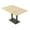 Blonde Surfside Ash w/Matte Black Base, variant on Rectangle Bistro Height Meeting Table Double Metal Base 48x72 Bar Table