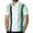 A_ Green, variant on Men's Golf Shirts Striped Color Block Short Sleeve Sports Shirt Turndown Collar Button Comfort Breathable Gym Tops Blue M