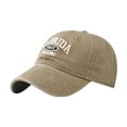 thumbnail image 2 of Alphabet Embroidery Solid Color Duck Hat Trend Personality Outdoor Print Breathable Mesh Hat, 2 of 5