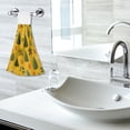 thumbnail image 5 of Yayeee Kitchen Hanging Hand Towels Set of 2 with Loop Bathroom Absorbent Tie Towel, Yellow Christmas Tree Pattern, 5 of 7