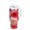 Red Watercolor Flowers, variant on 40 oz Insulated Stainless Steel Tumbler Double Wall Stainless Steel Tumbler with 2-Way Drinking Pink and Brown Tie-dye Flowers