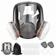 thumbnail image 1 of 16 in 1 Full Face Mask Silicone Full Face Mask 1 Mask Body 2 X Filter Cartridges, 1 of 6