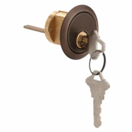 Schlage 5 Pin CRL Dark Bronze Rim Cylinder 5 Pin with Keyed Alike Schlage