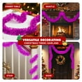 thumbnail image 3 of 3 pack 15ft Pink Festive Garland ,Christmas Tinsel Garland - 2.3in Width, Ideal for Christmas Furniture Decor, 3 of 5