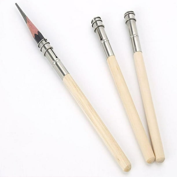 Extensor de lápiz ajustable, 3 unidades de extensor de lápiz para estudiantes, herramienta extensora de escritura conveniente y práctica