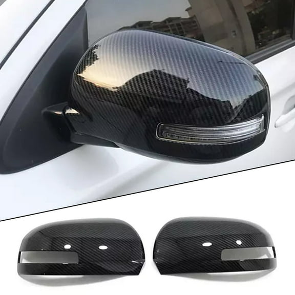 2Pcs Carbon Fiber Rear View Side Mirror Trim Cover For Mitsubishi Outlander 2013 2014 2015 2016 2017 2018 2019 2020