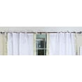thumbnail image 2 of White with Gold Tie Top Sheer Sari Curtain / Drape / Panel -43W x 120L-Pair, 2 of 2