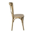 thumbnail image 5 of Flash Furniture Advantage Solid Wood X-Back Chair Armless Medium Natural with White Grain, 5 of 10