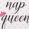 thumbnail image 3 of "Nap Queen" Pink Crown & Polka Dots Mini Accent Pillow 10" x 10", 3 of 5