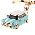 thumbnail image 1 of Llavero con forma de mini coche a la moda para niña, llavero con cadena, adorno de regalo (azul cielo), 1 of 2