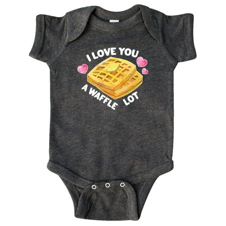 

Inktastic Valentine s Day I Love You a Waffle Lot with Hearts Gift Baby Boy or Baby Girl Bodysuit