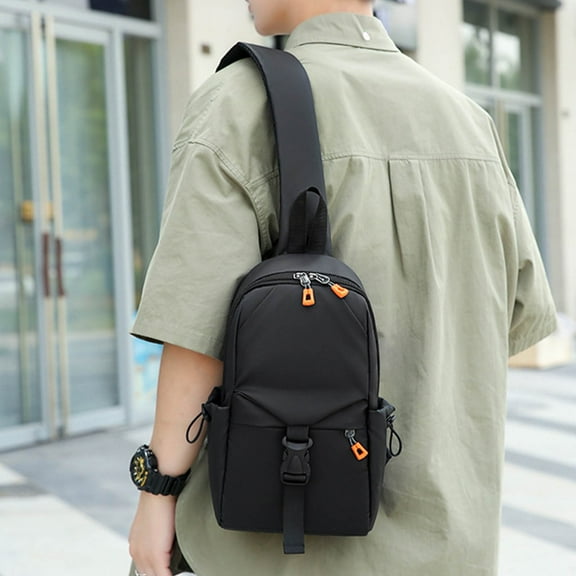 QTOCIO Organization And Storage, Men's Canvas Sports Waist Bag Casual Fashion Large Capacity Storage Waist Bag