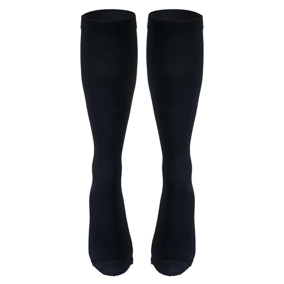 Truform Men's Socks, Knee High, Dress Style: 30-40 mmHg, Navy, Small