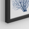 thumbnail image 5 of PixonSign Framed Wall Art Blue Marine Plants, Set of 4 Sea Botanical Leaves Wall Decor Arts, Watercolor Minimalism Wall Décor, Adhesive Canvas Poster, Modern Home Artwork - 11"x14" Black, 5 of 5