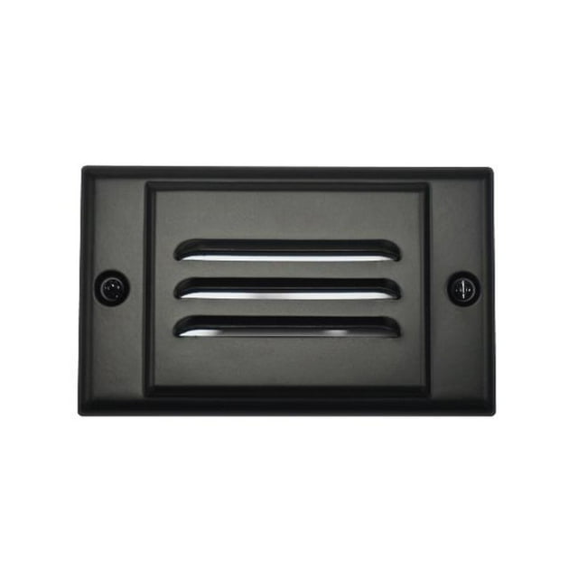 NICOR Éclairage FPHBK Plaque Frontale Horizontale pour LED Step Light - Noir