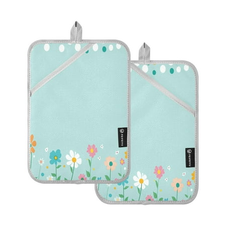 

Square Pot Holder Set of 2 - Silver-Coated Quilted Heat Resistant Pads 562℃ Heat Resistant with Hanging Loop for Oven and Microwave，A Cool Spider-mans