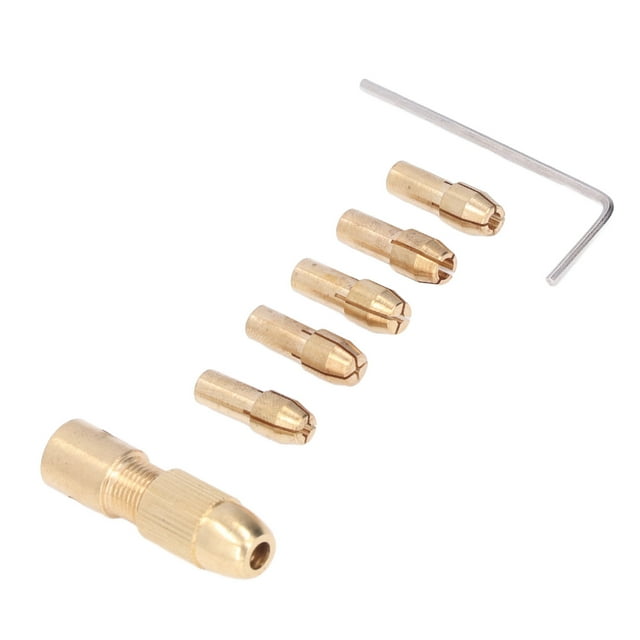 Jeu de Mandrin de Micro-Foret, 7pcs / Ensemble Petite Perceuse Électrique Pince de Serrage Électrique Pince de Forage Performance Inégalée