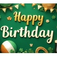 thumbnail image 4 of Decorative Design Happy Birthday Banner Clover Decoration Party Decoration Gold Coins Celebration for Birthday Party Indoor Decoration Holiday Celebration, 4 of 6
