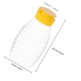 thumbnail image 2 of EXHUMKY 2Ud Para Miel Transparentes Con Dosificador Squeeze Para Salsa Y Condimentos Diarios, 2 of 6