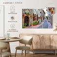 thumbnail image 4 of Elephant Stock Quaint Italian Street Wall Art - Horizontal Multi Panel Canvas - Living Room Wall Decor - City Multi Panel - Gray And Beige Decor - 23" x 14", 4 of 4