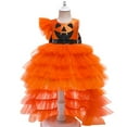 thumbnail image 2 of HIPYLO Red Christmas Dress Plus Size Fall Dresses Black Dress Girl Holiday Dress Christmas 6t Party Tween Girls Trendy Clothes Girl Gifts, Orange 6-7 Years, 2 of 7