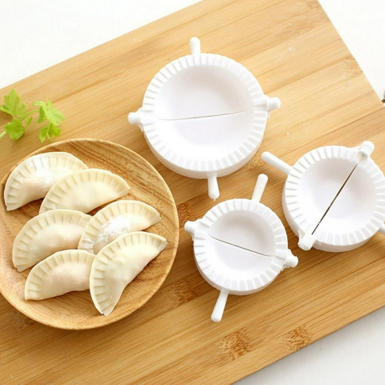 Dumpling Maker Press Set of 3 Molds , Empanada Press for Cooking Pierogi  Ravioli Turnover Wrappers 
