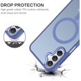 thumbnail image 3 of Magnetic for Galaxy A15 5G Phone Case, Samsung Galaxy A15 5G Case,[Compatible with MagSafe] Translucent Matte Slim Shockproof Women Men Protective Case Cover for Samsung Galaxy A15 5G, Blue, 3 of 16