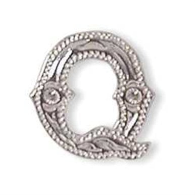 Tandy Leather Alphabet Letter Q Screwback Concho 3/4" 1339-17