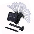 thumbnail image 3 of Luces Navideñas Con Forma De Gota De Agua, Guirnaldas De Luces Solares De Plástico, Decorativas, Respetuosas Con El Medio Ambiente, 7m Para Patios, 3 of 8