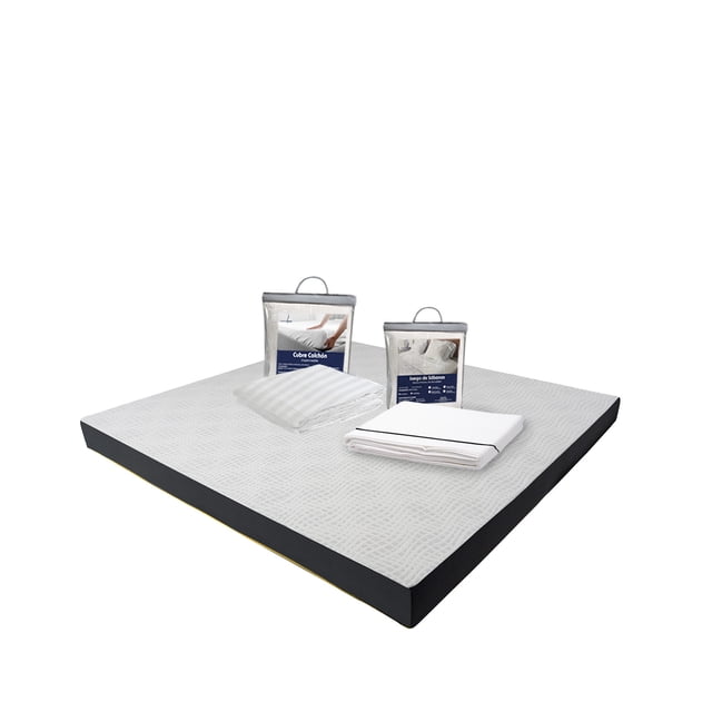 Colchón King Size en Caja 15 cm + Sábanas + Protector