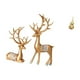 thumbnail image 5 of Escultura de calabaza de latón con forma de reno europeo, artesanía coleccionable para amantes de los ciervos, adorno Feng Shui, centro de mesa de esc, 5 of 8