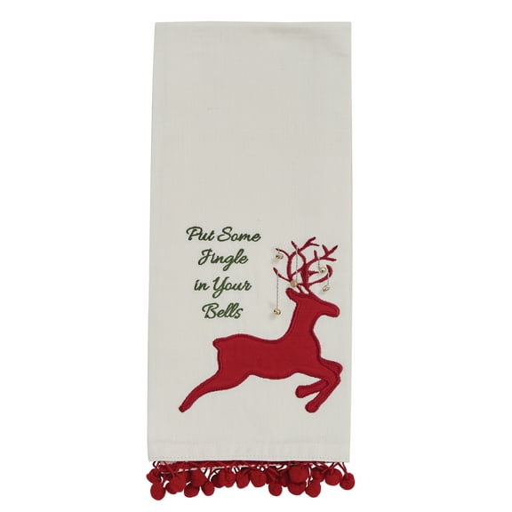 Park Designs Reindeer Jingle Dishtowel Set of 2