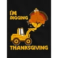 thumbnail image 3 of I'm Digging Thanksgiving Shirts for Boys Toddler Tractor Turkey Kids Sweatshirt 2T Black, 3 of 6