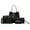 Black, variant on Stylish 4 Pcs Pu Leather Accessory Set for Women Handbag & Crossbody Bag & Multi-Functional Messenger Bag & Casual Card Package