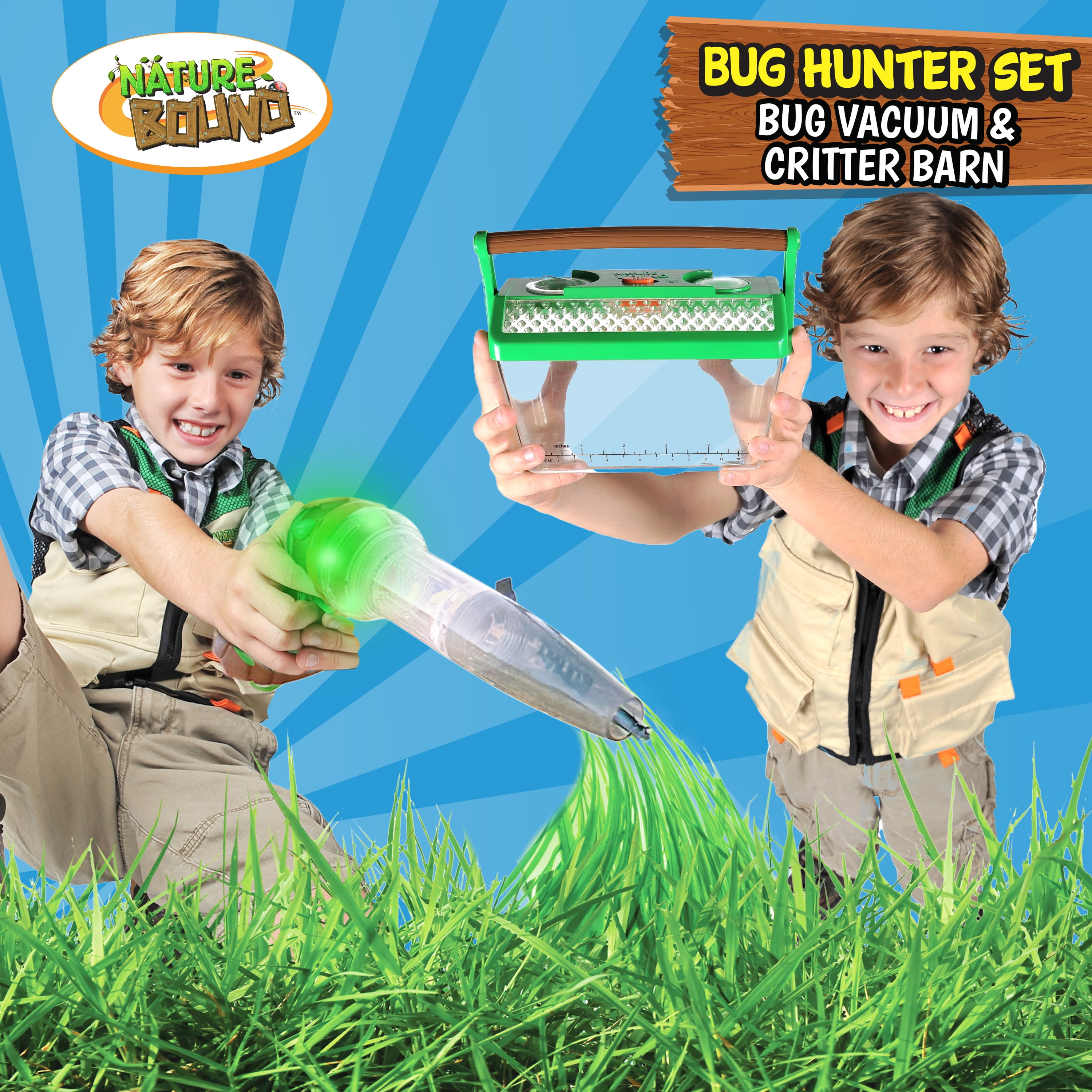 Nature Bound Bug Hunter Set: Bug Vacuum & Critter Barn