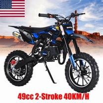 Seipouy 49cc 2-Stroke Kids Dirt Bike, Gas Power Motocross with Front and Rear Disc Brakes, Gas-Powe Mini Bike, Off-Road Mini Motorcycle for Children, Shock Absorption Springs, Soft Seat Cushion