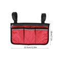 thumbnail image 4 of Ccdes Sac de Rangement Multifonctionnel pour Accoudoir de Fauteuil Roulant Trottinette, Pochette de Rangement Suspendue pour Fauteuil Roulant, 4 of 8