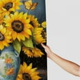 thumbnail image 3 of Fenyluxe Sunflowers Bee Pretty Shower Curtain Bathroom Decor 100% Polyester Home Bathtubs Decoration Mother's Day Shower Curtain Set with Hooks 60x72, 3 of 7