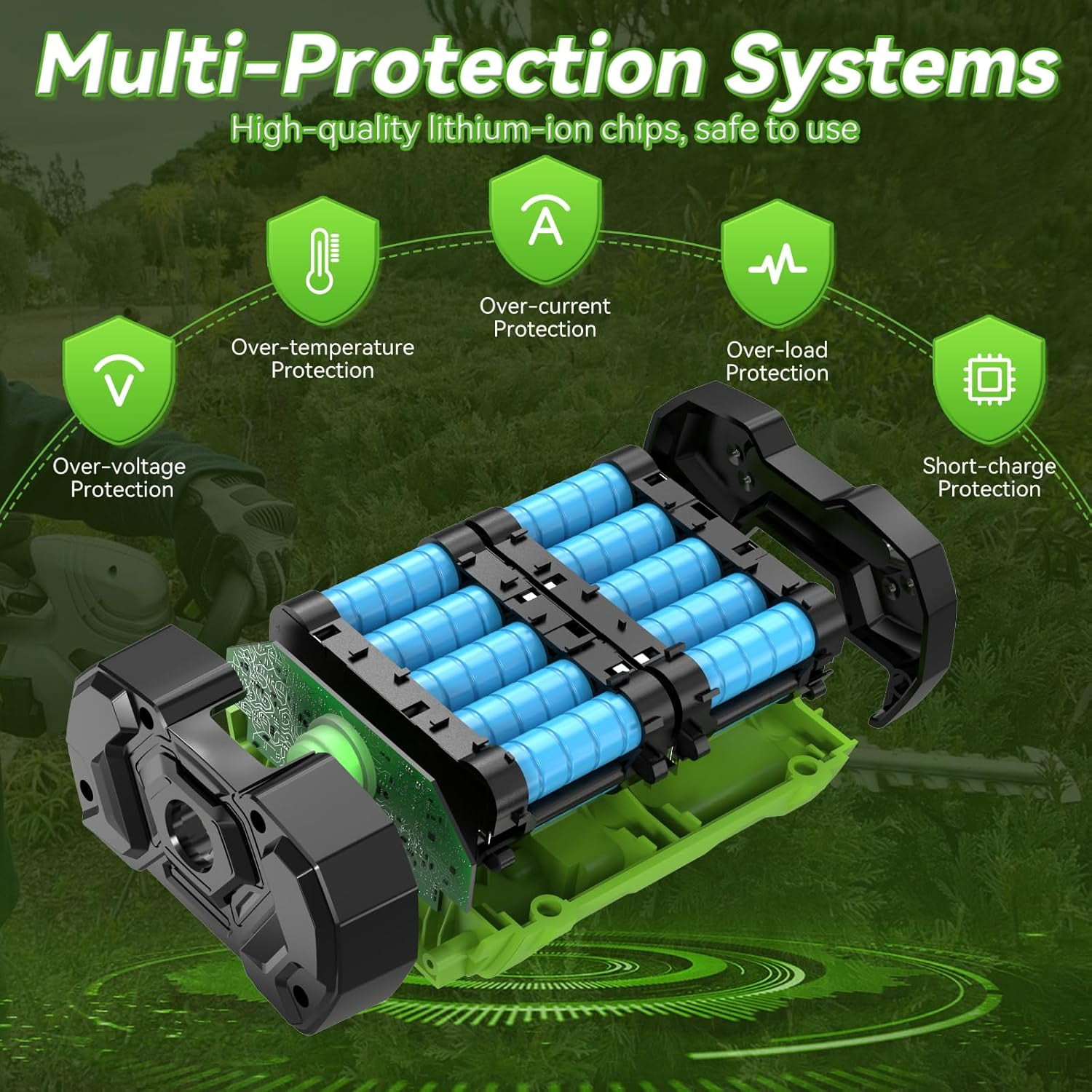 2PACK 3000mAh Replacement for EGO 56V Battery BA2800T BA4200 BA1400 Compatible with EGO Power+ Tools CS1604 CS1804 CS1403 HT2400 LB6504 LB5804 LB6500 LB4800 PH1400