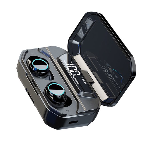Auricular Bluetooth Mini auricular Reducción de ruido inteligente Auriculares inalámbricos Banco de energía Soporte de teléfono Caja de carga Sweethay DZ7527-00B