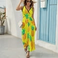 thumbnail image 6 of Lunarable Pineapple Art Sleeveless Dress Women's Summer Suit Dresses for Women 2025 Luxury Party Dress, 6 of 7