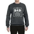 thumbnail image 2 of Wild Bobby, No. 1 Dad Genuine Legend Father's Day Unisex Crewneck Sweatshirt, Charcoal, Large, 2 of 6