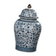 thumbnail image 1 of tarro de jengibre Jarrón de cerámica con tarro de jengibre y florero floral con tapa Fanmusic tarro de jengibre, 1 of 7