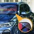 thumbnail image 3 of Yayeee Car Windshield Sun Shade Universal Fit Front Visor Protector, Beach Sunset Pattern, 3 of 8