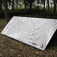 thumbnail image 4 of Emergency Thermal Blanket, Mylar Insulating Survival Cover, Reflective Heat Retention, Compact 210x130CM, For Outdoor Emergencies, Weather Protection, Lightweight Emergency Gear Akmoler | /, Silver, 4 of 7