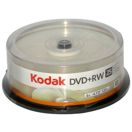 KODAK 50129 DVD PLUS RW REWRITEABLE 4.7GB 25 PACK SPINDLE