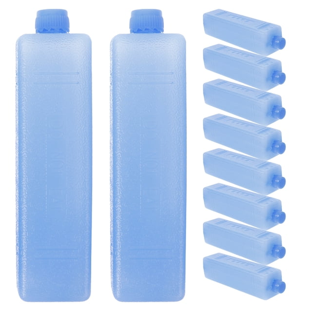 Miangastore 12pcs Reusable Ice Packs for Coolers Lunch Boxes Freezer Daily Use Outdoor Activities Cooler Air Conditioner Fan