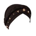 thumbnail image 1 of Turbante estilo bohemio Minnieouse 4 piezas sombrero pirata Accesorios para el cabello Negro, 1 of 5