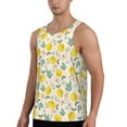 thumbnail image 2 of Fotbe Flowers and Butterflies Pattern Men's Quick Dry Workout Tank Top Gym Muscle Tee Fitness Bodybuilding Sleeveless T Shirt Breathable Workout Shirt-Medium, 2 of 9