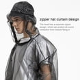 thumbnail image 3 of Greeniant Chaqueta de malla contra insectos, lavable, transpirable, protección plegable, Camping, caza, montañismo, ropa de pesca con guantes Escalada P/M, 3 of 6